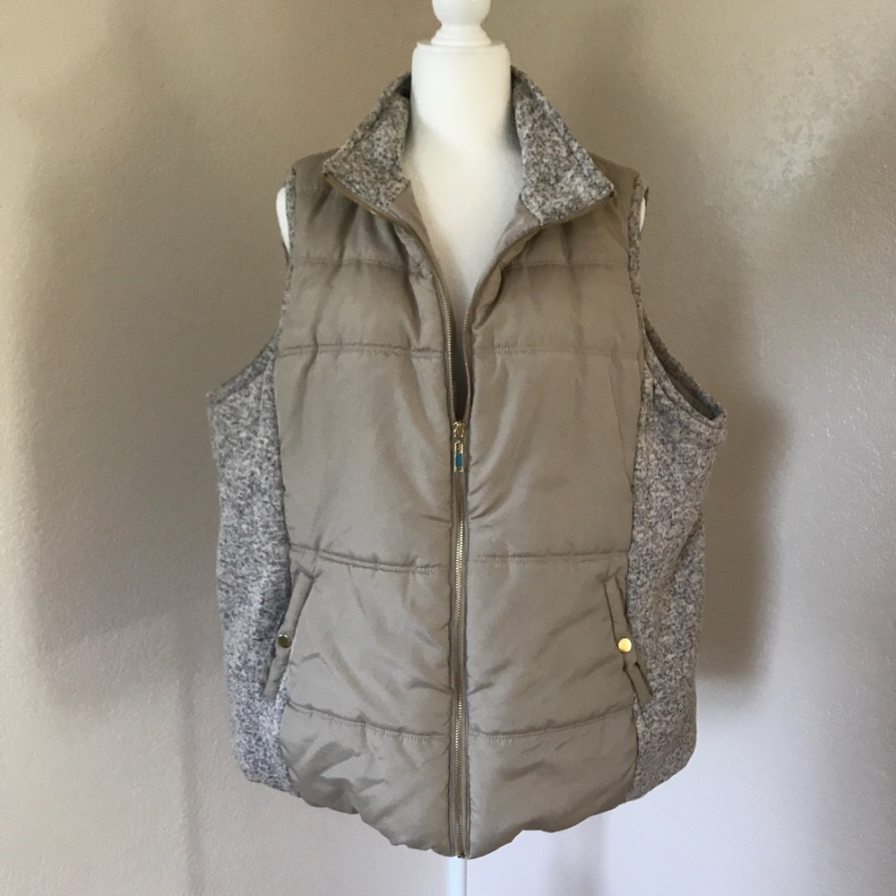 fresh Plus Size Zip Up Vest
